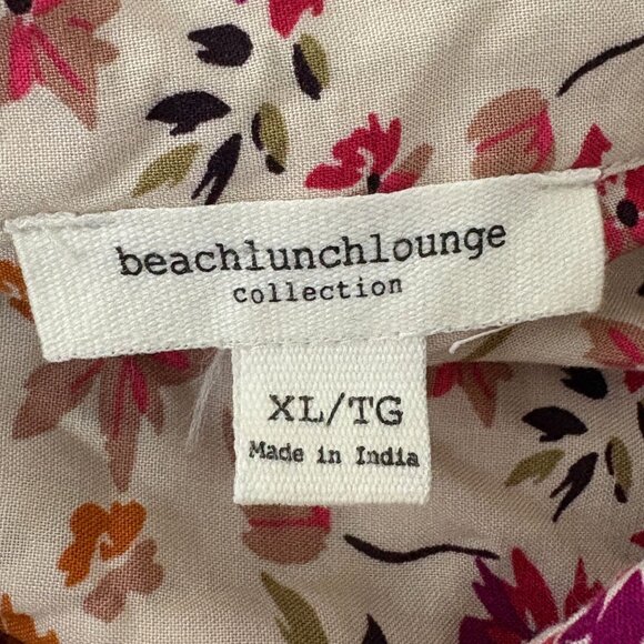 BeachLunchLounge Viscose Floral Long Sleeve Button Down Size XL - Picture 5 of 7